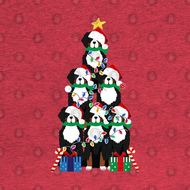 Bernese Mt Dog Puppy Christmas Tree by EMR_Designs